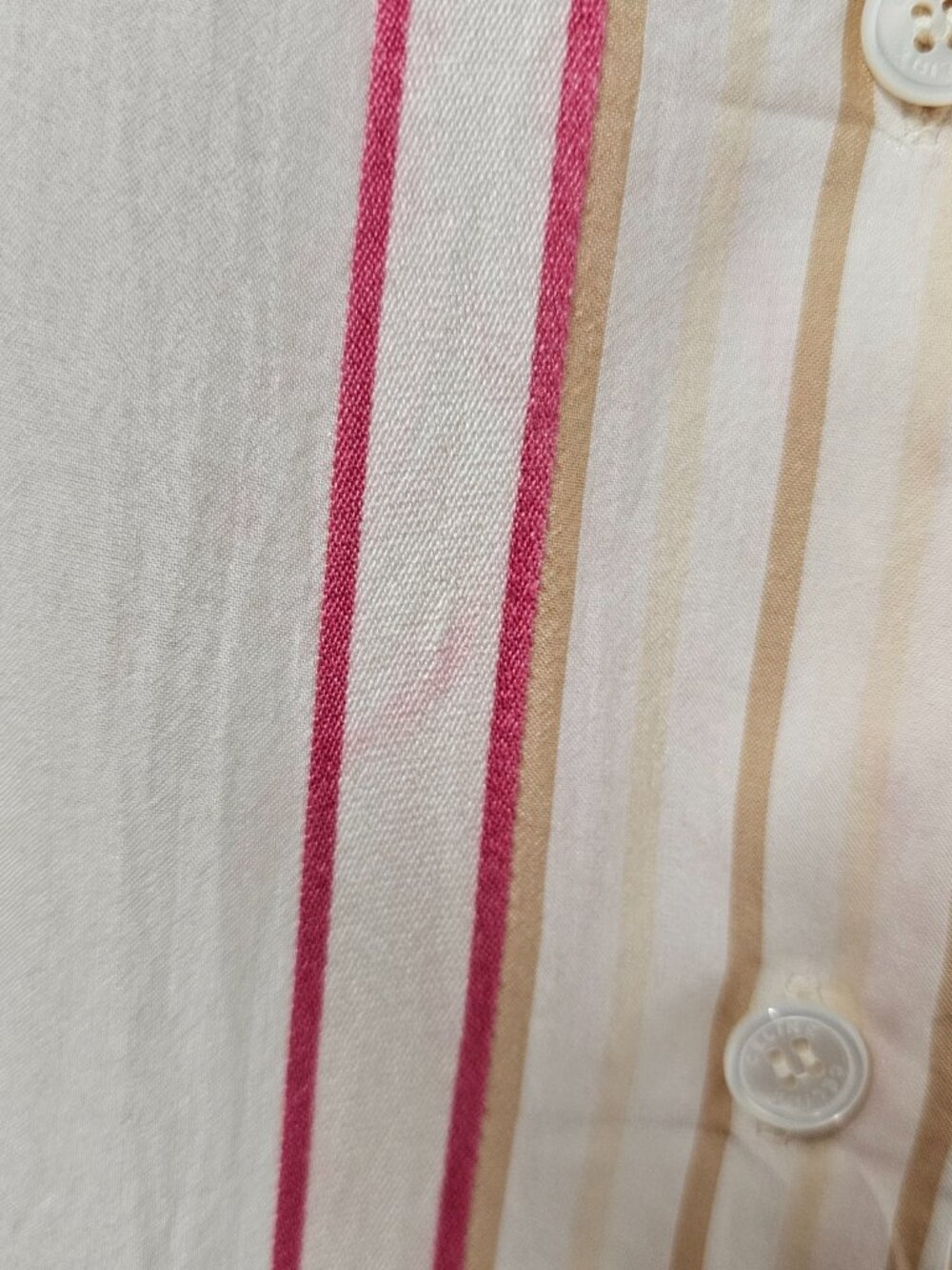 CELINE Button Up Women Size 36 Striped Cotton blend - Picture 16 of 16